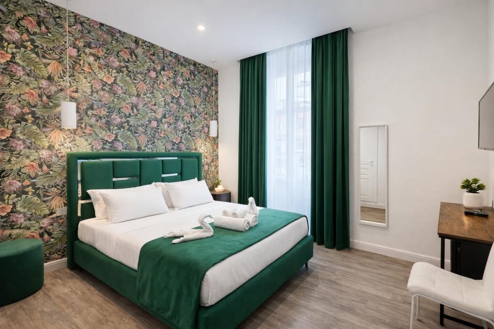 Bed, View (from property/room), Bedroom, towels