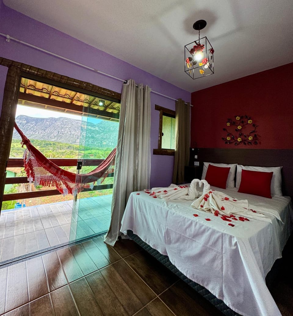 Bed, View (from property/room), Photo of the whole room, Bedroom, towels