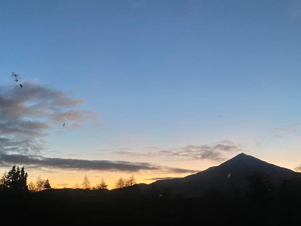 Natural landscape, Mountain view, Sunrise