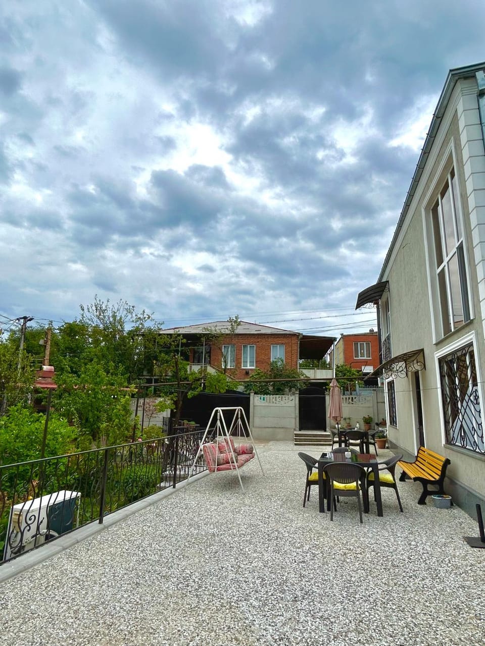 Property building, Balcony/Terrace, Seating area
