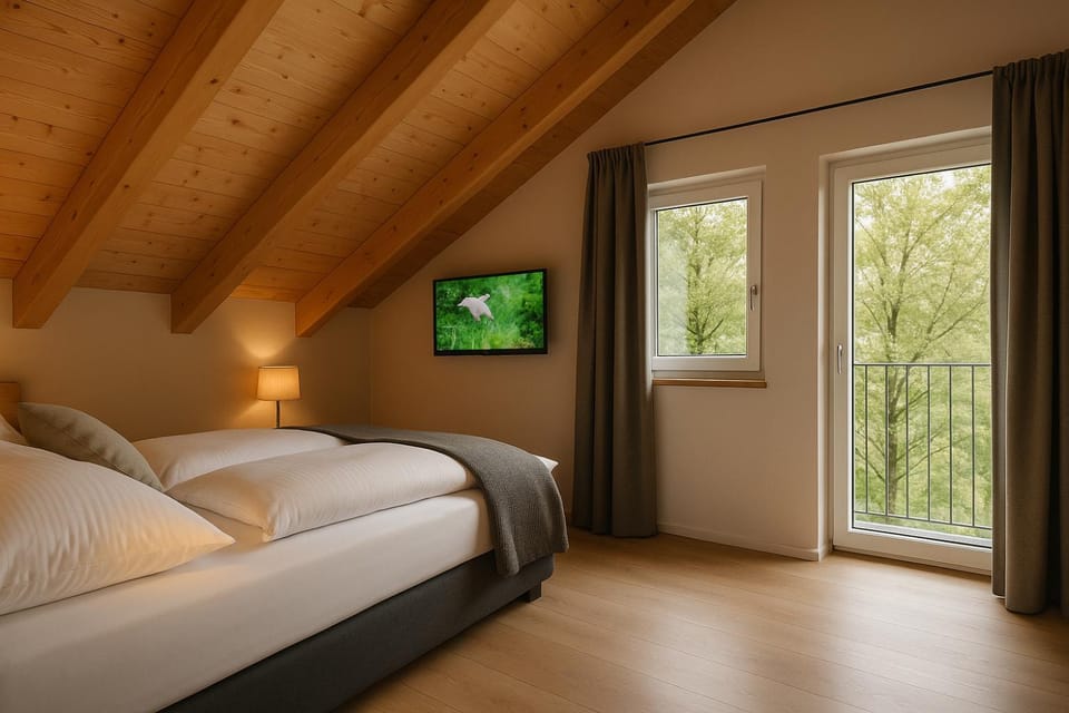 Bed, TV and multimedia, Photo of the whole room, Evening entertainment, Bedroom