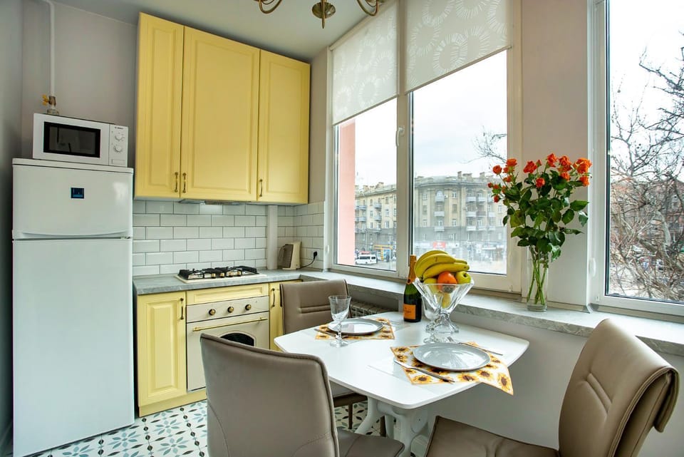 Bright apartment city view Apartment in Ukraine