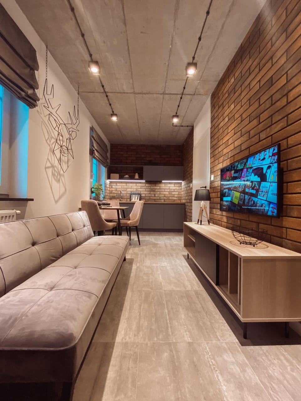 Kitchen or kitchenette, Living room
