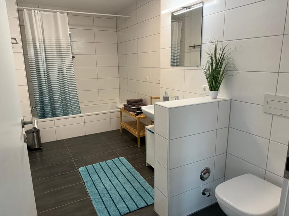 Bathroom, Living room