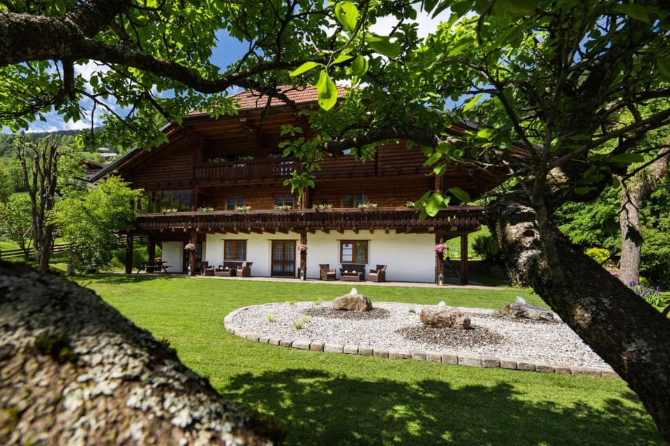 Property building, Spring, Natural landscape, Garden, Garden view