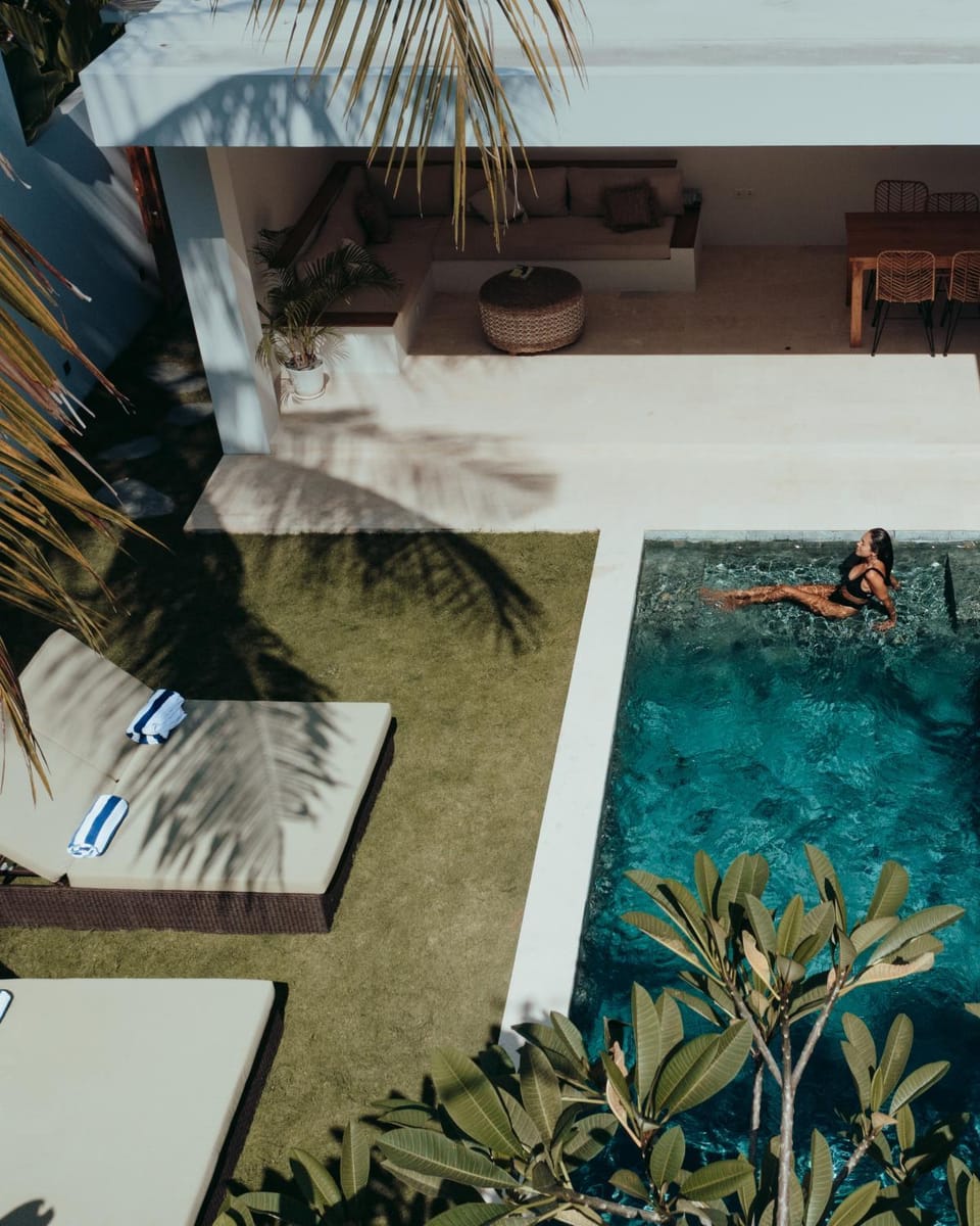 Property building, Pool view, Swimming pool