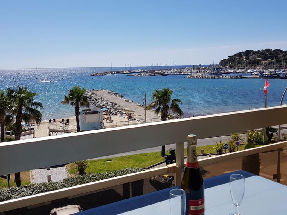 Studio cabine climatisé avec terrasse, parking, animaux admis - FR-1-100-184 Cabin in Cavalaire-sur-Mer