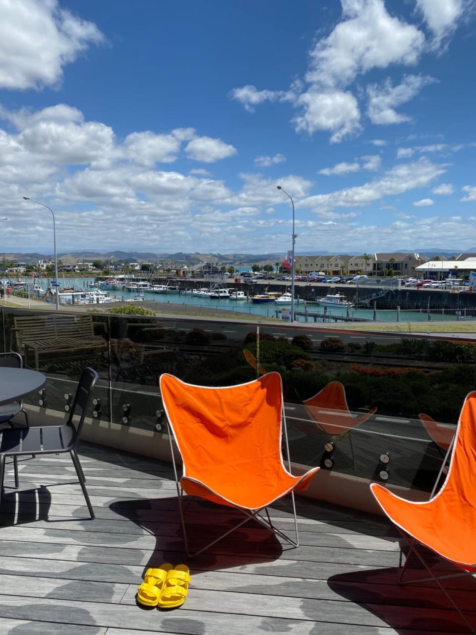 Patio, Day, Summer, Balcony/Terrace, On site, City view, Sea view, Street view