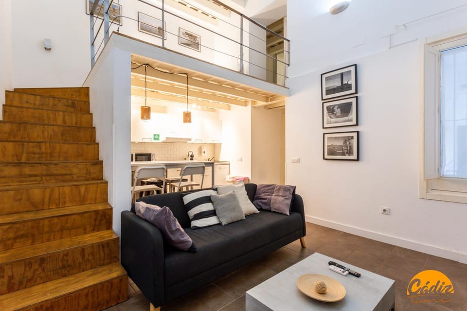 Living room, kitchen