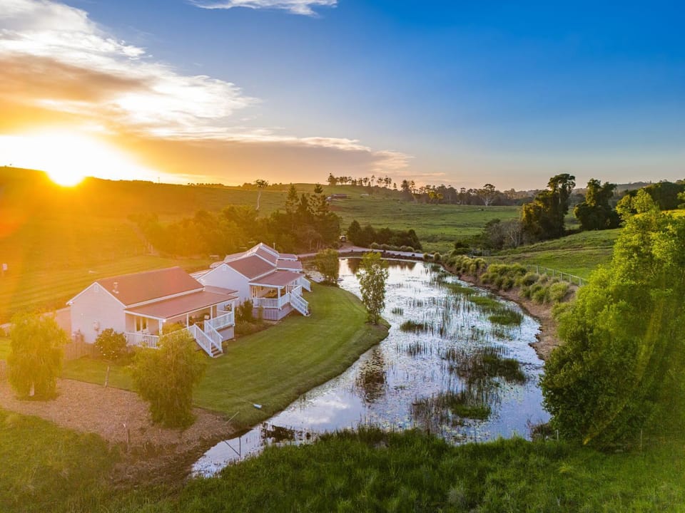 Property building, Sunset