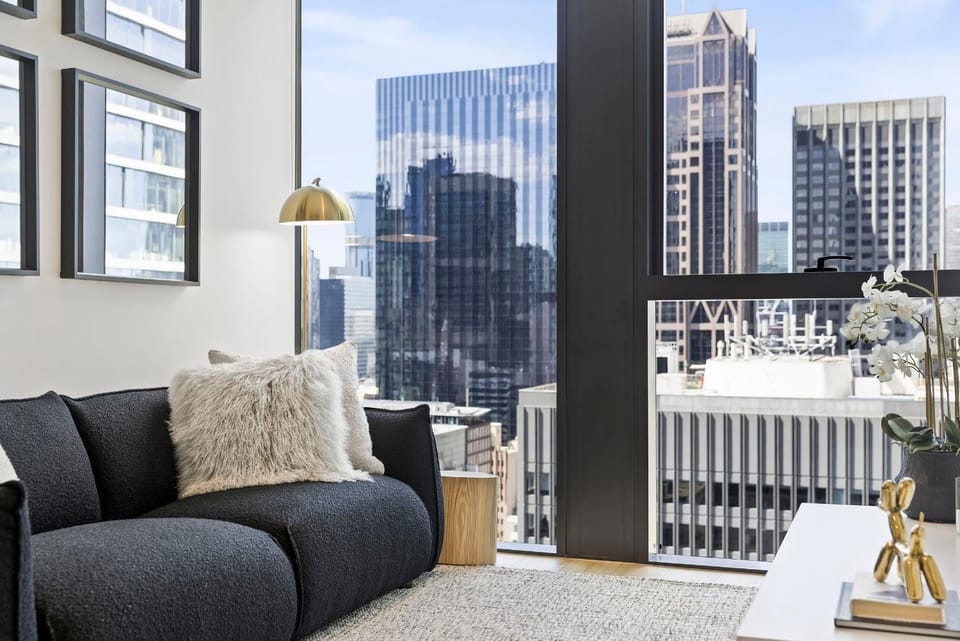 Living room, City view