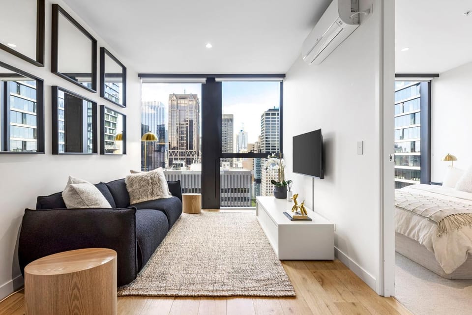 Living room, City view