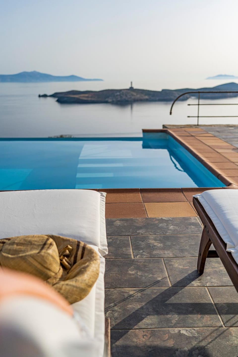 Patio, Day, Natural landscape, Balcony/Terrace, Pool view, Sea view, Swimming pool, sunbed