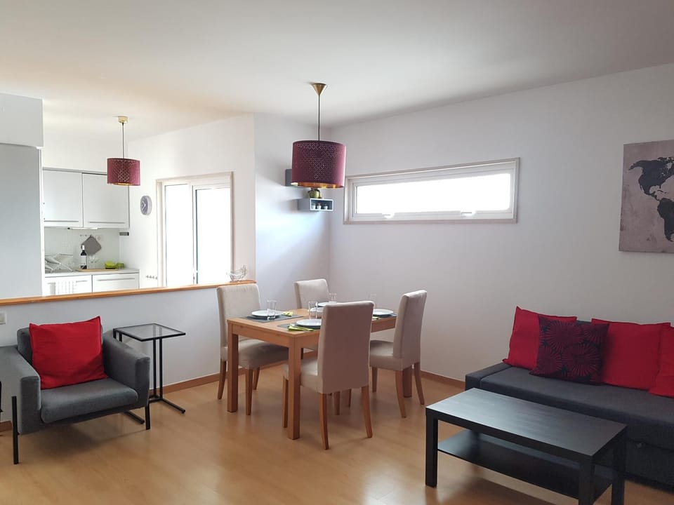 Kitchen or kitchenette, Living room, Dining area