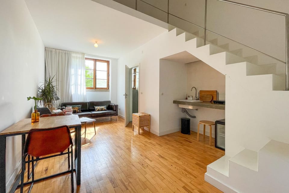 Kitchen or kitchenette, Living room, Dining area