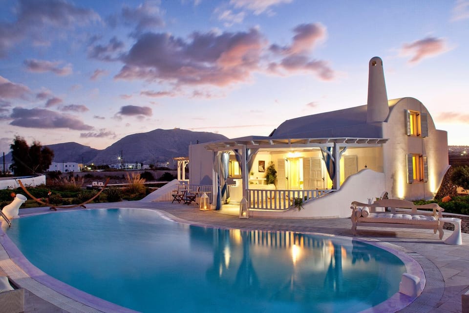 Property building, Swimming pool, Swimming pool, Sunset