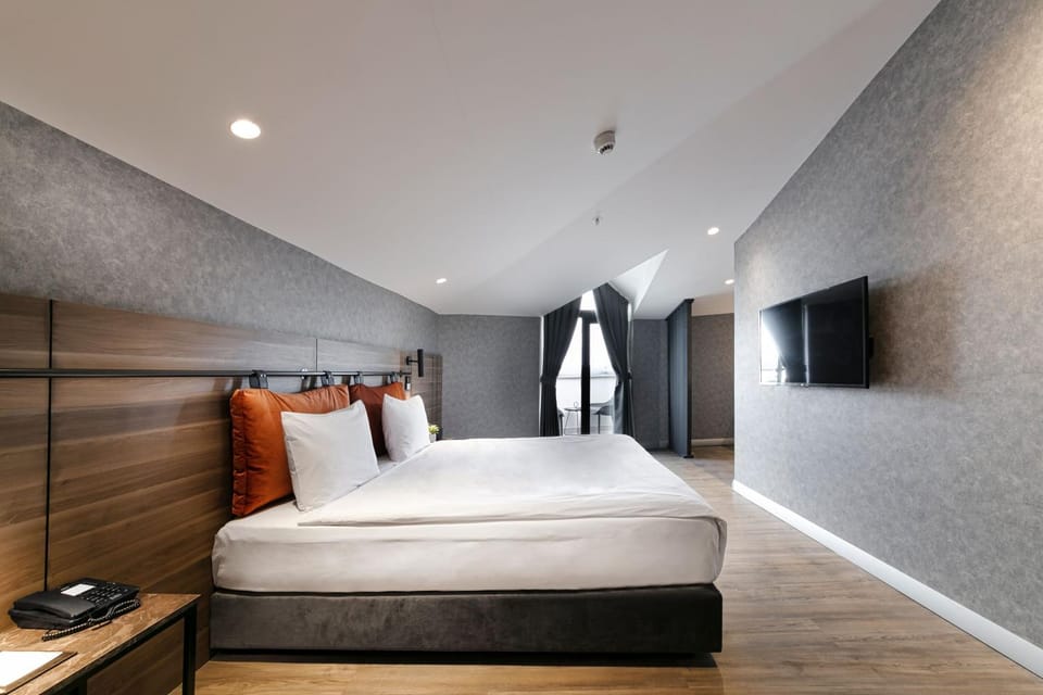 Bed, TV and multimedia, Photo of the whole room, Bedroom, air conditioner
