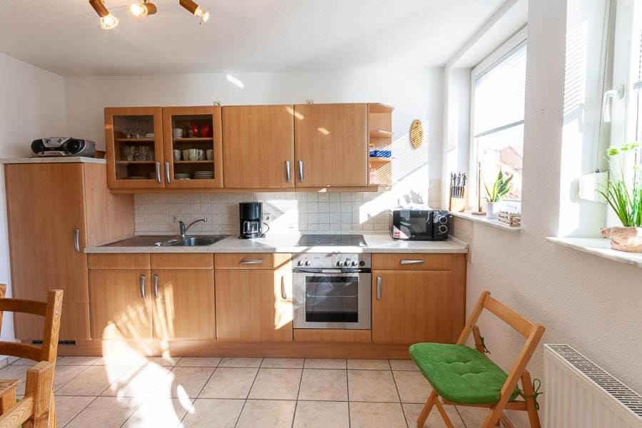 Kitchen or kitchenette, stove, kitchen, kitchen