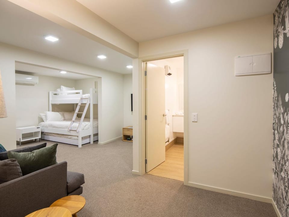 Bathroom, Seating area, Bedroom, bunk bed