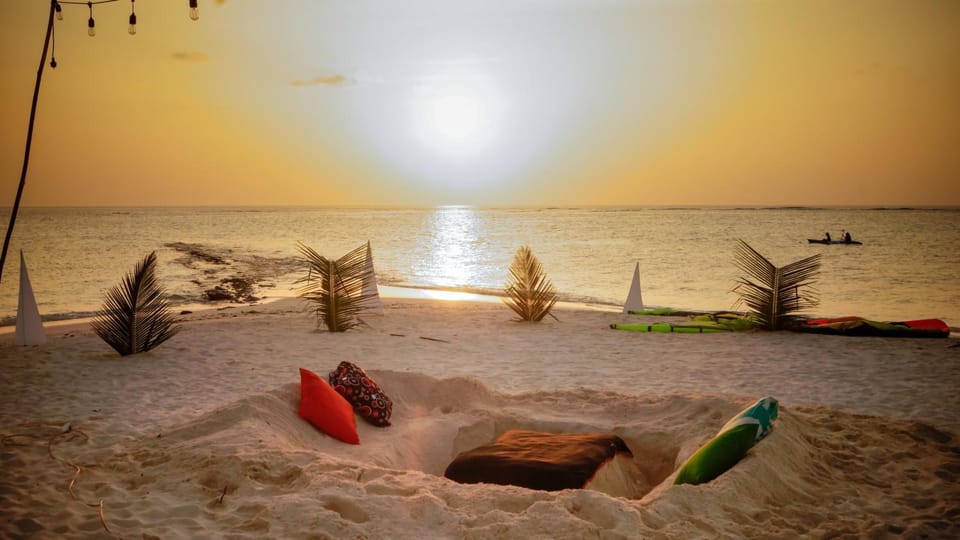 Natural landscape, Beach, Sunset