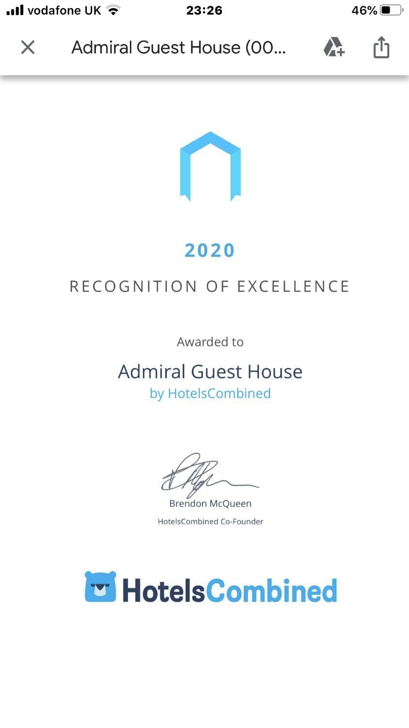 Admiral Guest House Bed and Breakfast in Scarborough