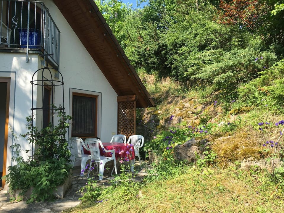 Patio, Facade/entrance, People, Garden