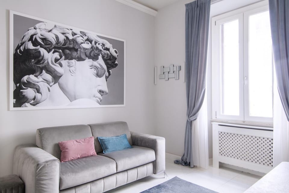Kitchen or kitchenette, Living room, Decorative detail, Seating area