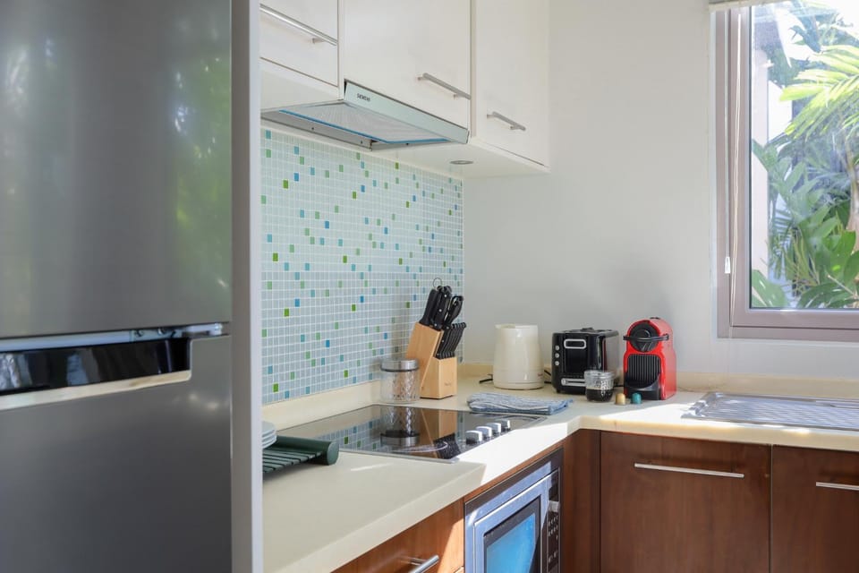 Coffee/tea facilities, Kitchen or kitchenette, stove