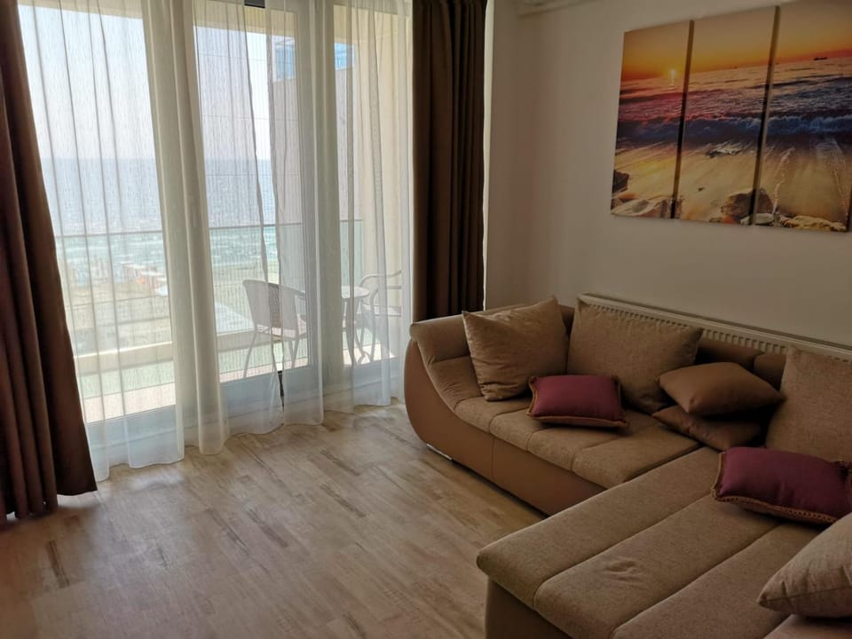 Living room, Seating area, Sea view
