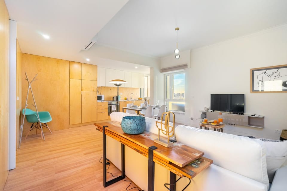 Kitchen or kitchenette, Living room, Dining area