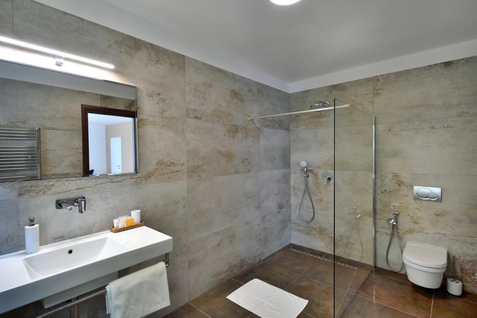 Shower, Toilet, Bathroom, towels