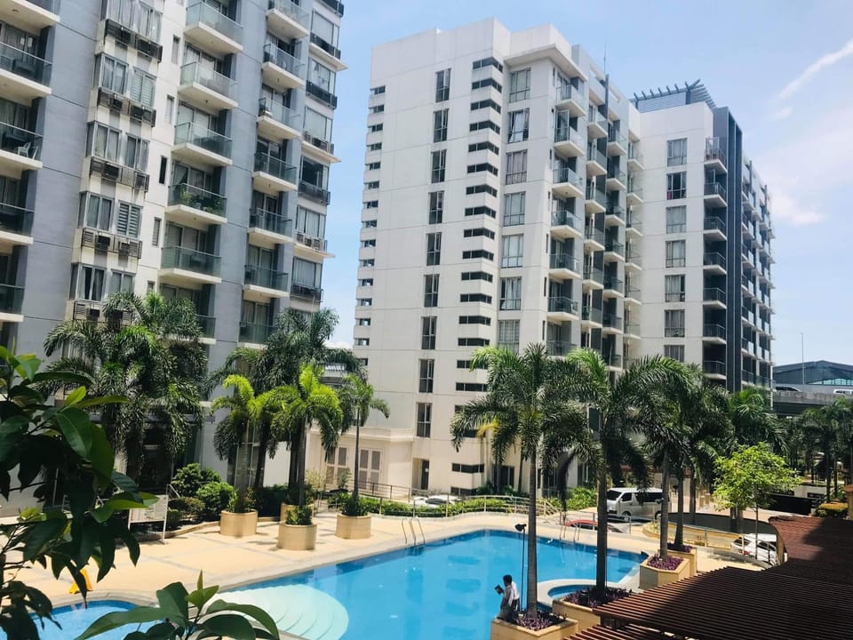 Property building, Pool view, Swimming pool