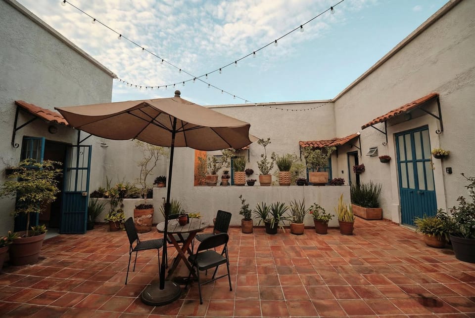 Property building, Patio, Inner courtyard view
