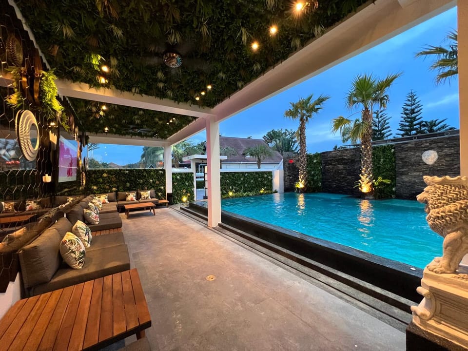 Patio, Facade/entrance, Garden, Garden view, Pool view, Swimming pool