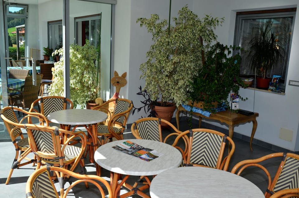Patio, Day, Library, Balcony/Terrace