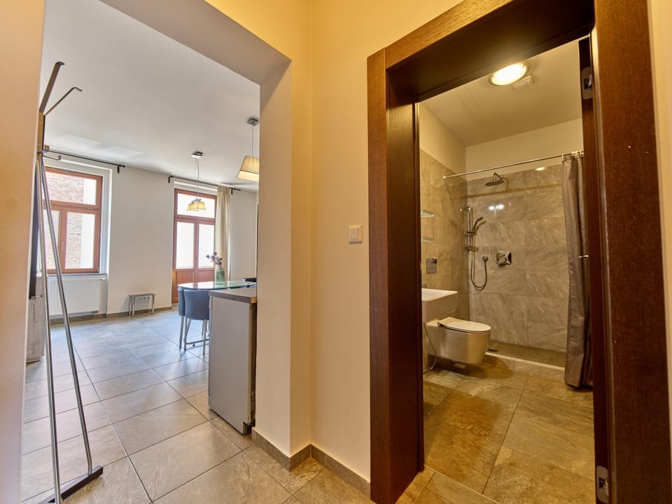 Bathroom, Living room