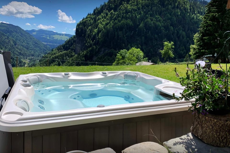 Day, Natural landscape, Summer, Hot Tub, Mountain view
