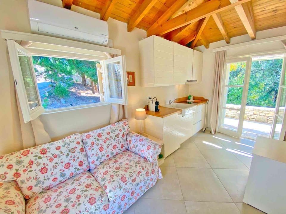 View (from property/room), Kitchen or kitchenette, Living room, Garden view
