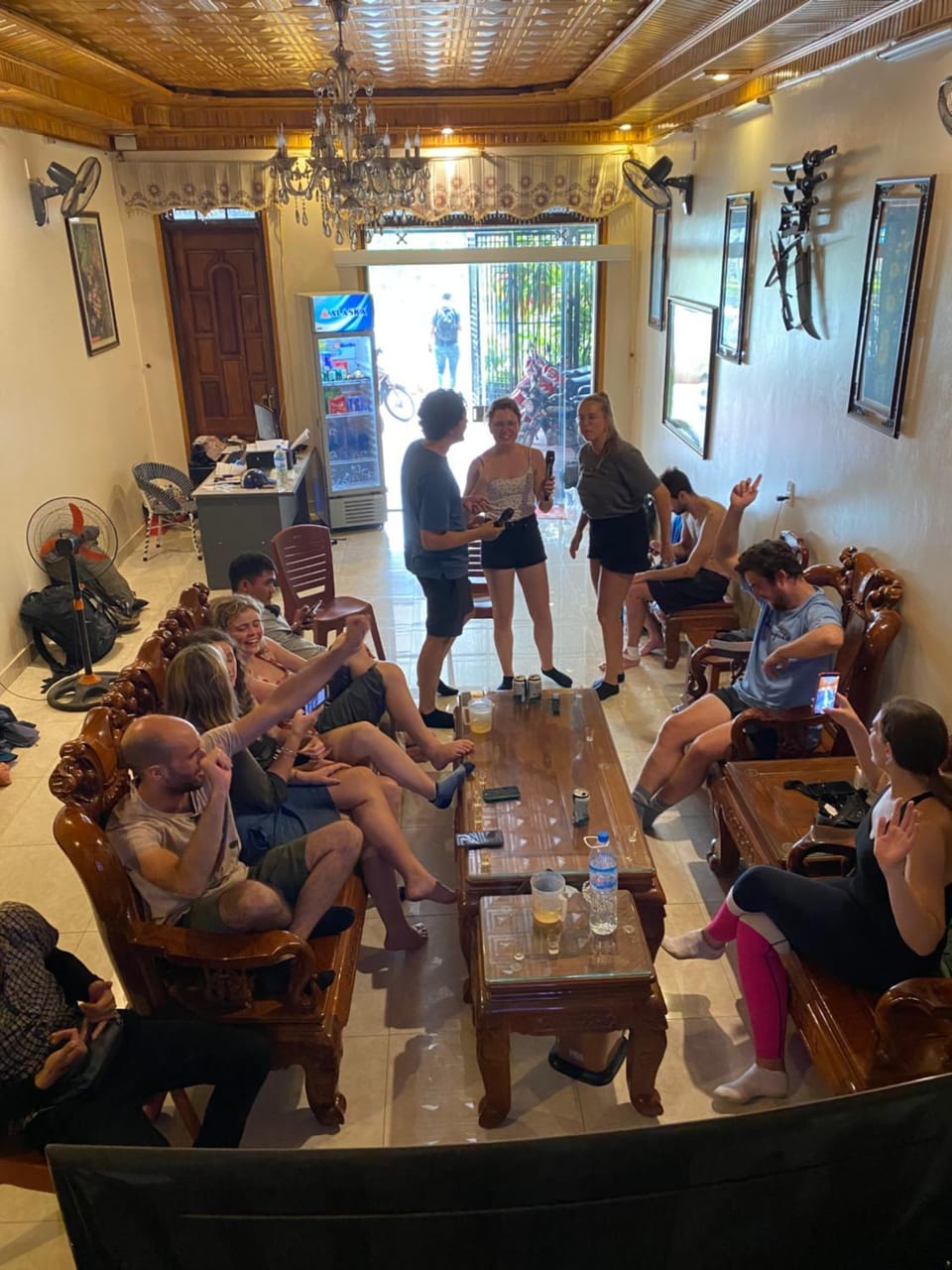 People, TV and multimedia, group of guests
