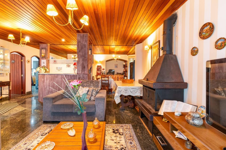 Living room, fireplace