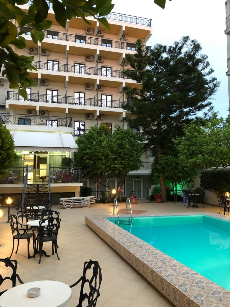 Property building, Patio, Pool view, Swimming pool, Swimming pool