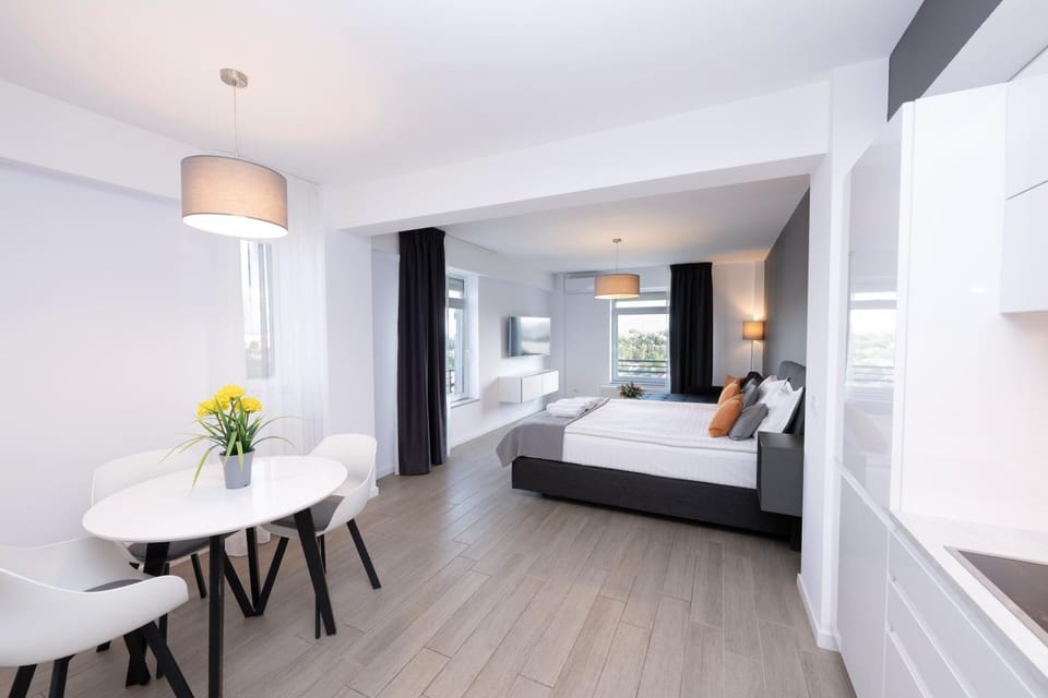 Bed, TV and multimedia, Living room, Photo of the whole room, Seating area, Bedroom, air conditioner
