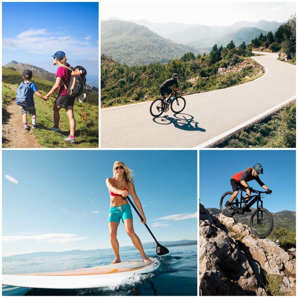 People, Natural landscape, Cycling, group of guests
