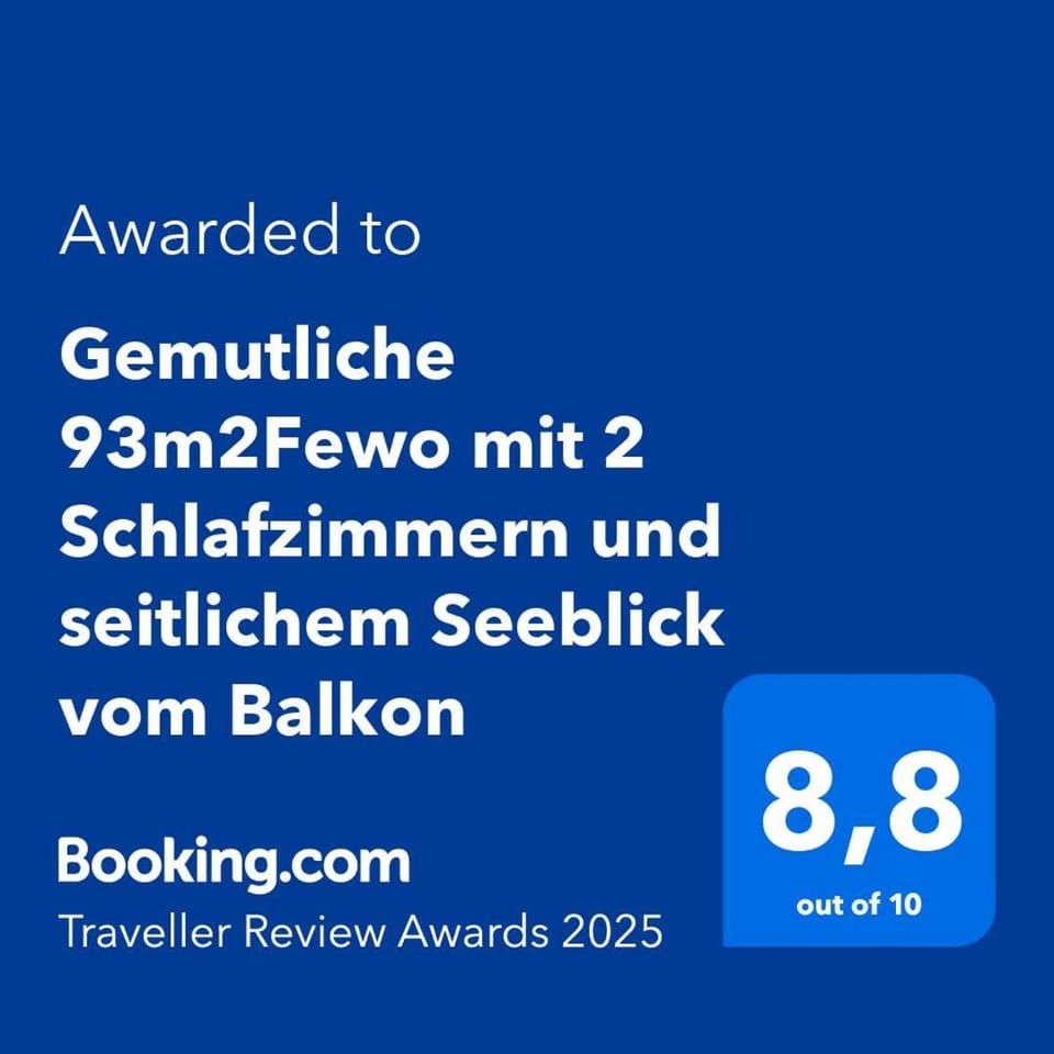 Gemutliche 93m2Fewo mit 2 Schlafzimmern und seitlichem Seeblick vom Balkon House in Hesse