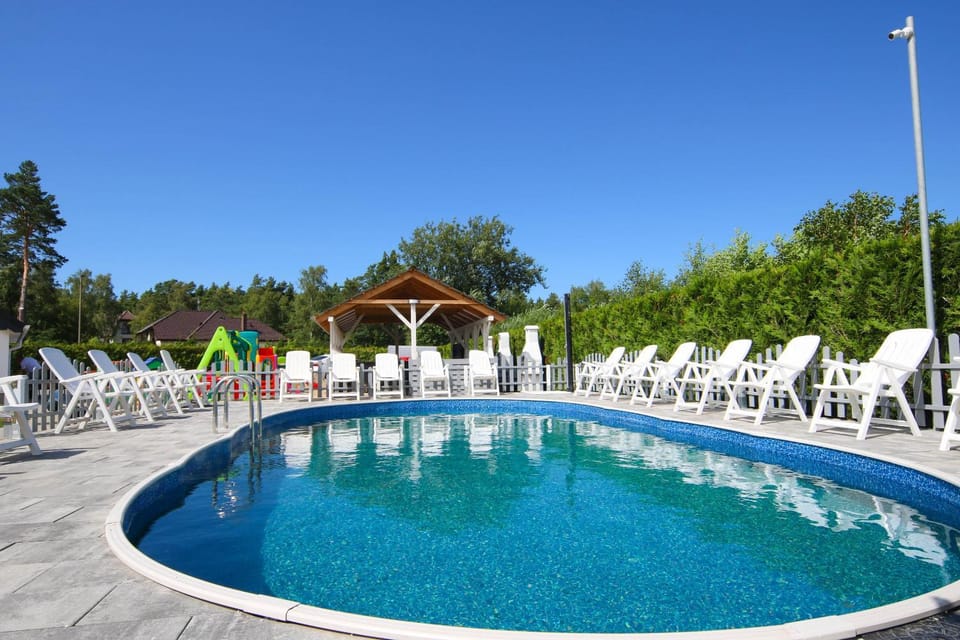 Pool view, Swimming pool, sunbed