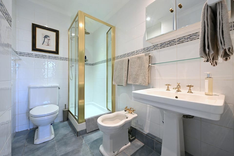 Shower, Toilet, Bathroom, bidet, towels