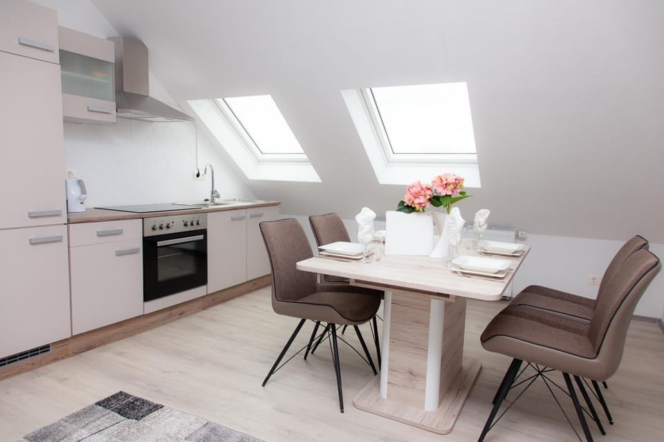 Kitchen or kitchenette, Dining area, oven, stove
