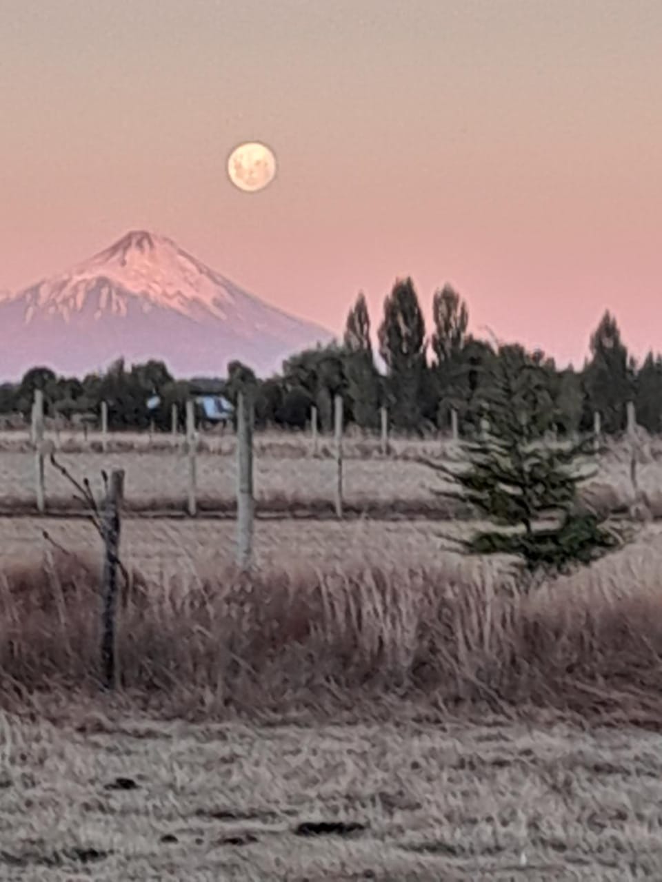 Property building, Mountain view, Sunset