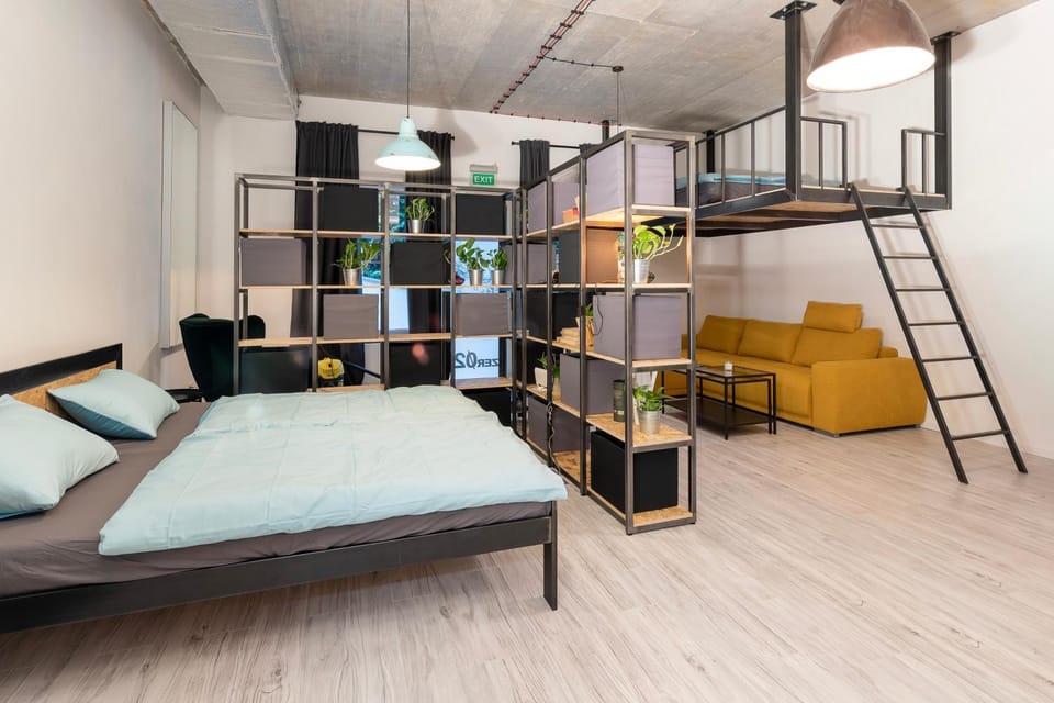 Bed, Living room, Bedroom