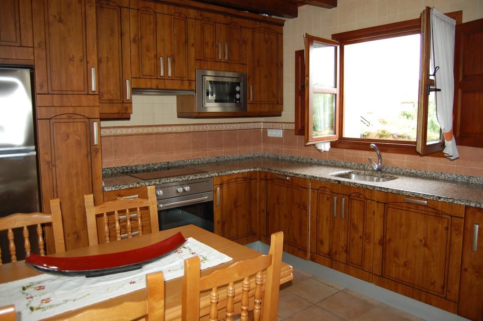 Kitchen or kitchenette, minibar, stove